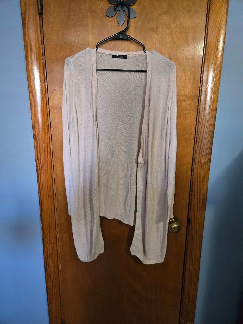 MNG Basics Long Sleeve Cardigan - Cream, size X-Large